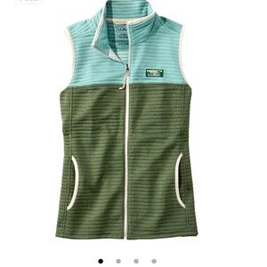 LL BEAN Women’s Airlight Vest colorblock XL BNWT